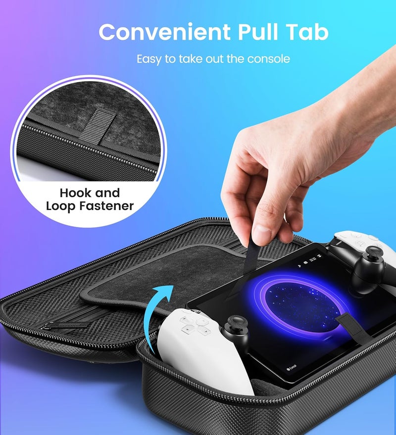 Svetaecho Carrying Hard Case Compatible with PlayStation Portal Remote Player, Portable Travel and Storage Protection PS Portal Accessories Organizer - Image 5